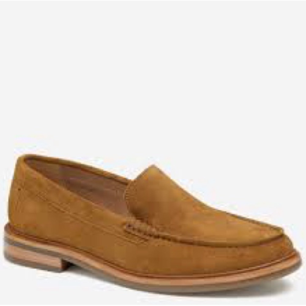 Men's Suede Slip-On Loafers in Tan